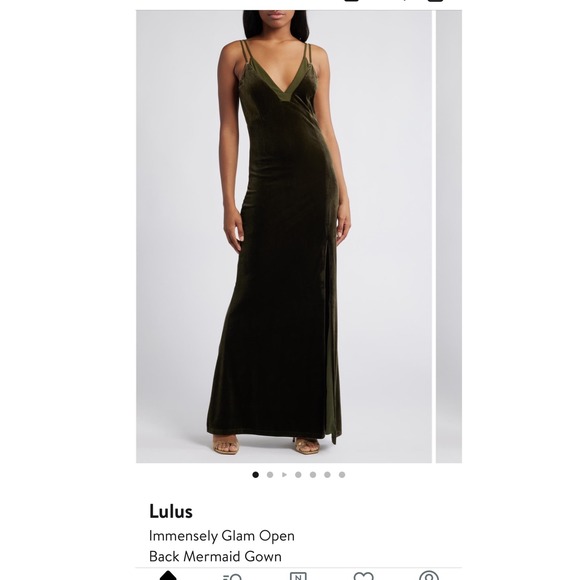 Lulus Women's Olive Green Immensely Glam Velvet Backless Formal Mermaid  Dress - threedaughtersproperties.com